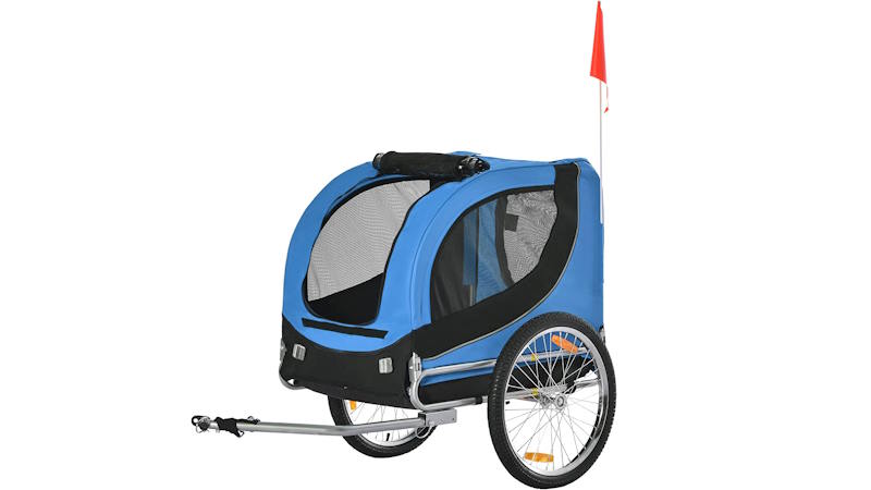 CARRO PERRO BICI ADECUADO A TU MASCOTA 4 remolque de perros pawhut