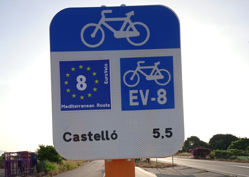 eurovelo 8 en la comunidad valenciana